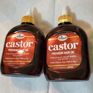 Difeel Castor Premium Hair Oil. Bundle Of 2